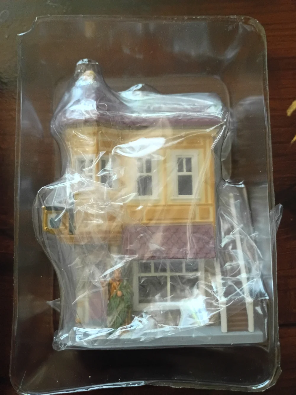 1994 Hallmark Yellow & Red 2 Story Neighborhood Drugstore Ornament